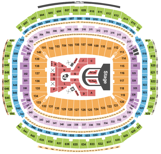 NRG Stadium Karol G Seating Chart